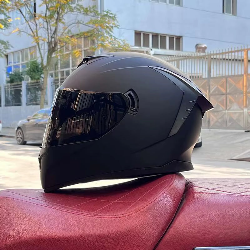 Flex Drive Garage™ – Full Face Sports Helmet with Double Visor (DOT Certified)