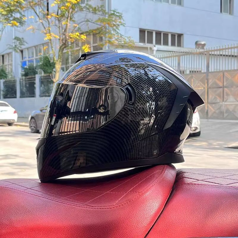 Flex Drive Garage™ – Full Face Sports Helmet with Double Visor (DOT Certified)