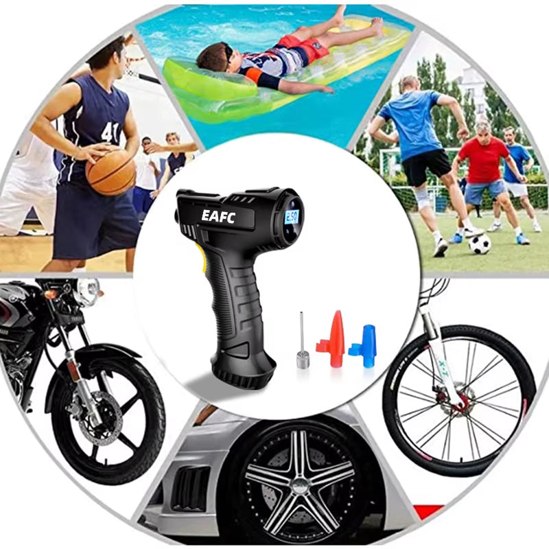 Flex Drive Garage™ – 120W Wireless/Wired Car Tire Inflator & Air Pump