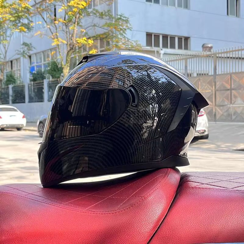 Flex Drive Garage™ – Full Face Sports Helmet with Double Visor (DOT Certified)