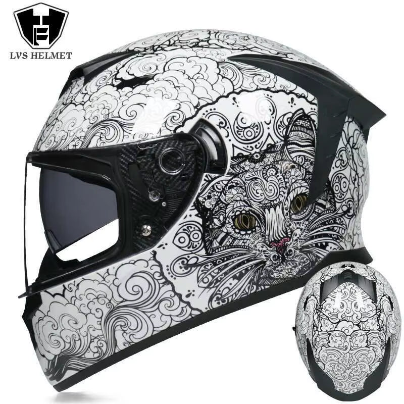 Flex Drive Garage™ – Full Face Sports Helmet with Double Visor (DOT Certified)