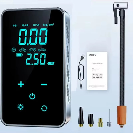 Flex Drive Garage™ – Smart Wireless Air Pump for Tires (Touch Control)