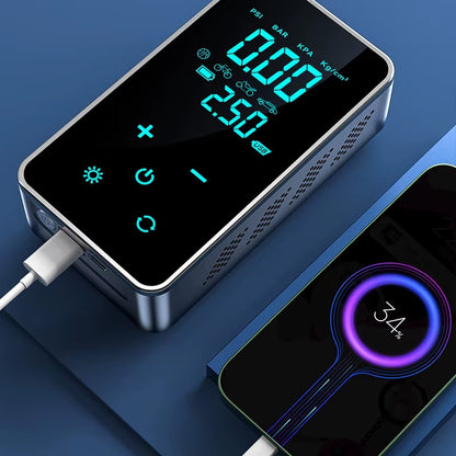 Flex Drive Garage™ – Smart Wireless Air Pump for Tires (Touch Control)