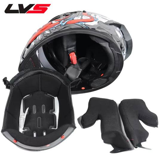 Flex Drive Garage™ – Full Face Sports Helmet with Double Visor (DOT Certified)