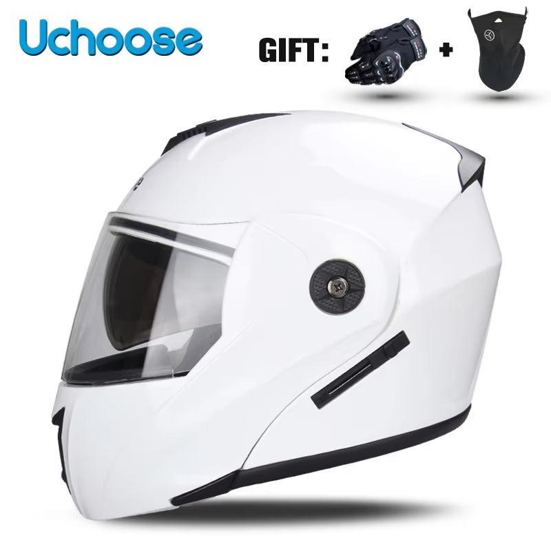 Flex Drive Garage™ – Unisex Full Face Flip-Up Helmet (DOT Certified)