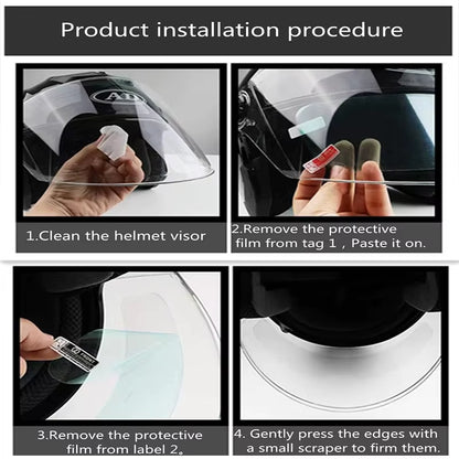 Flex Drive Garage™ – Durable Helmet Lens Film with Anti-Fog Nano Coating