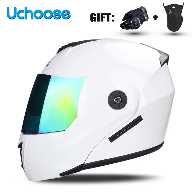 Flex Drive Garage™ – Unisex Full Face Flip-Up Helmet (DOT Certified)