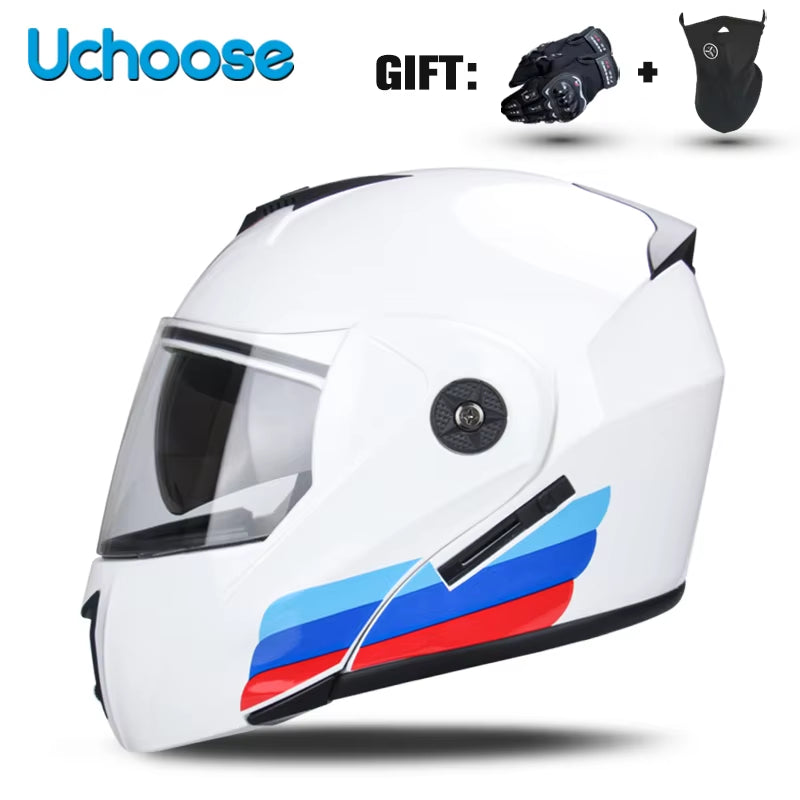 Flex Drive Garage™ – Unisex Full Face Flip-Up Helmet (DOT Certified)