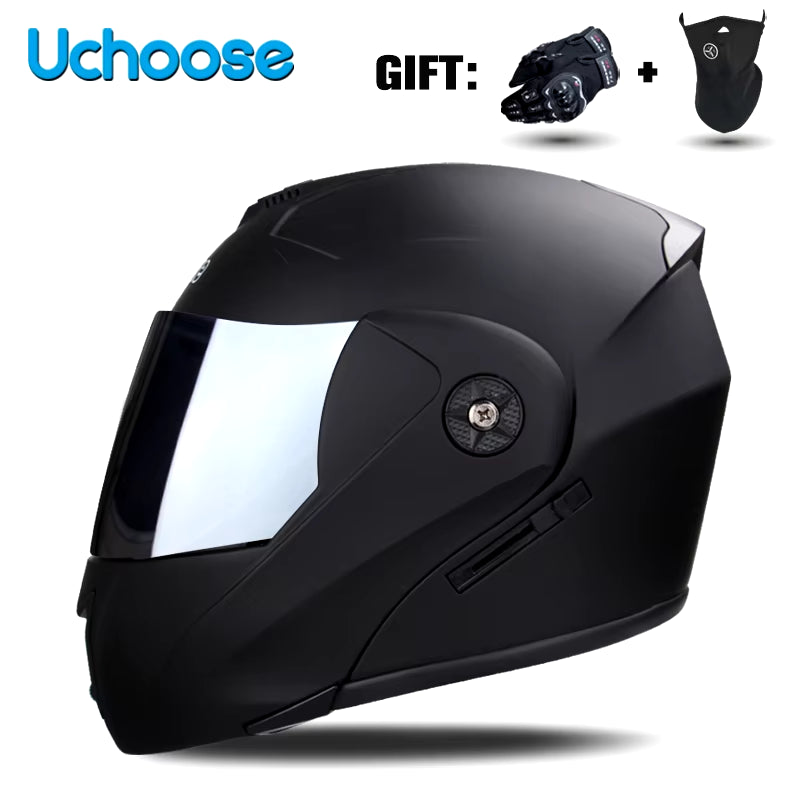 Flex Drive Garage™ – Unisex Full Face Flip-Up Helmet (DOT Certified)