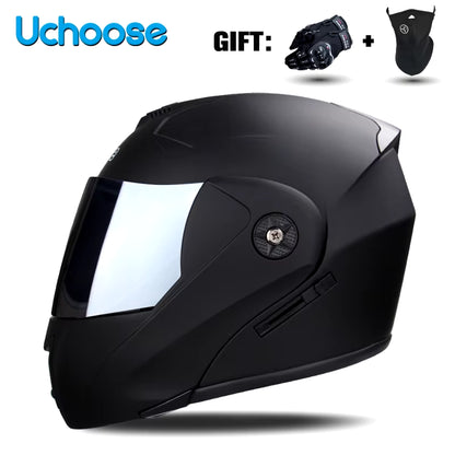 Flex Drive Garage™ – Unisex Full Face Flip-Up Helmet (DOT Certified)