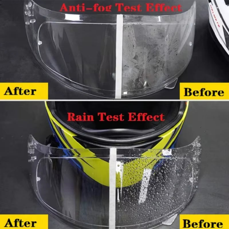 Flex Drive Garage™ – Durable Helmet Lens Film with Anti-Fog Nano Coating