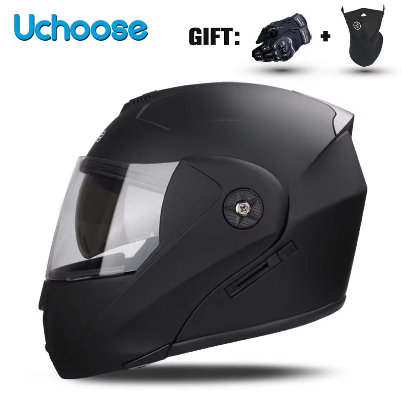 Flex Drive Garage™ – Unisex Full Face Flip-Up Helmet (DOT Certified)