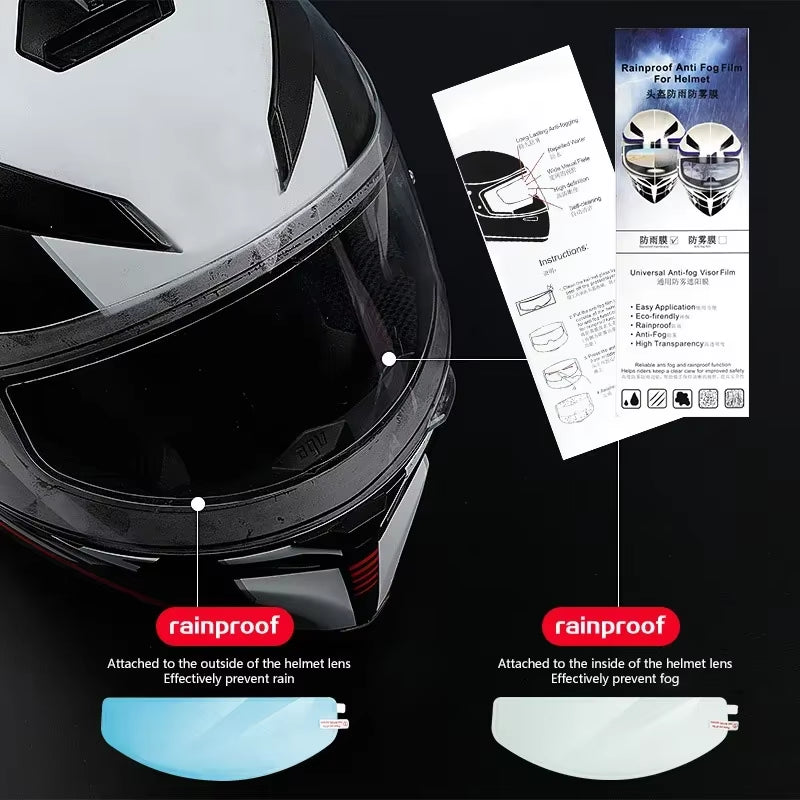 Flex Drive Garage Nano Rainproof & Anti-Fog Helmet Film