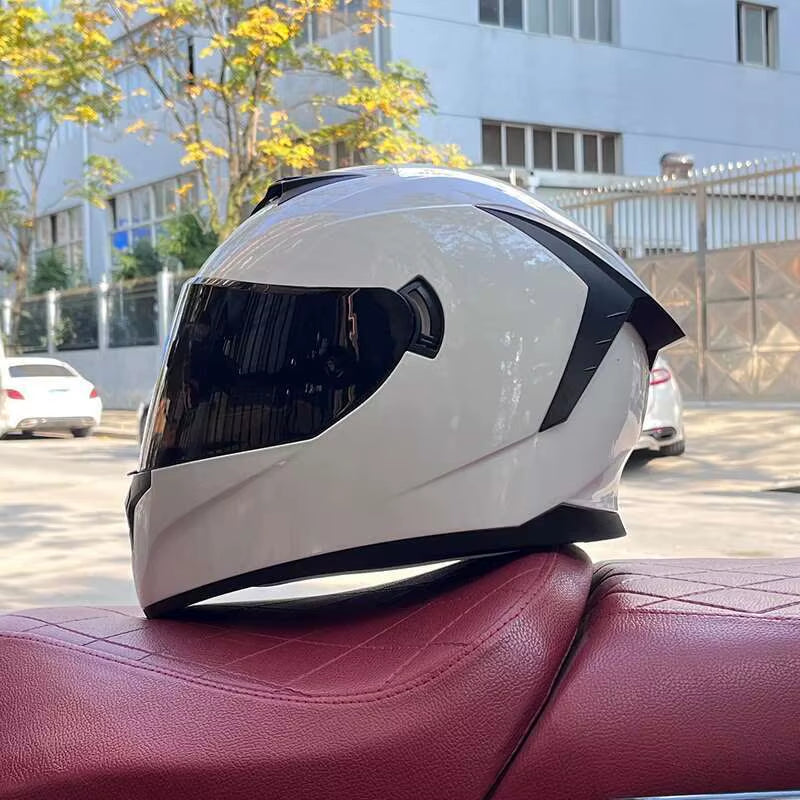 Flex Drive Garage™ – Full Face Sports Helmet with Double Visor (DOT Certified)