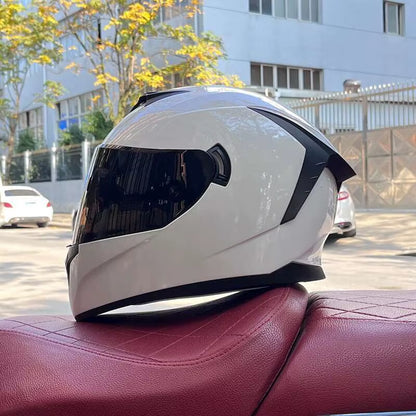Flex Drive Garage™ – Full Face Sports Helmet with Double Visor (DOT Certified)