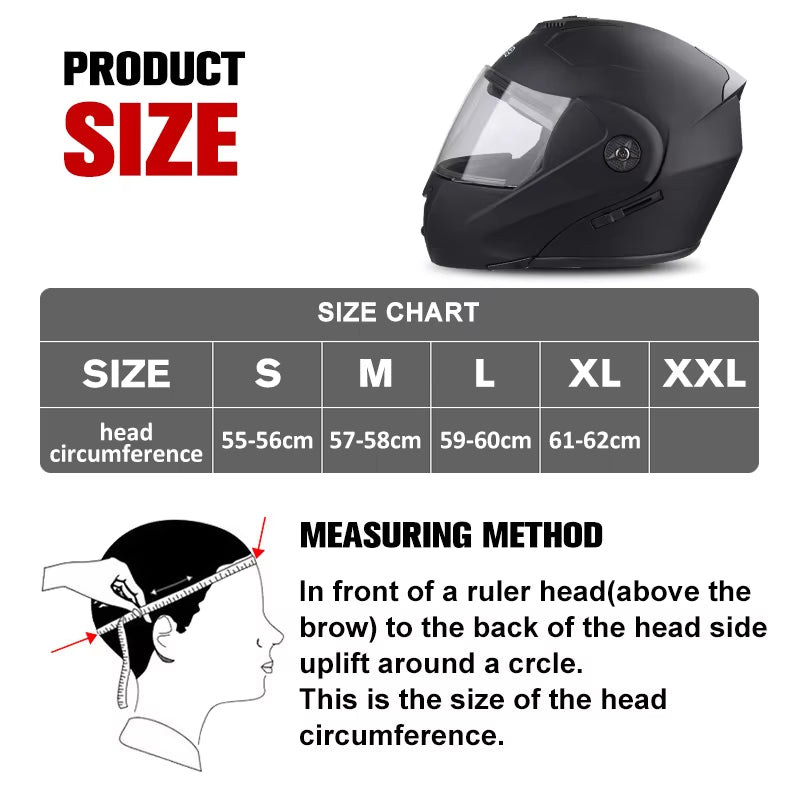 Flex Drive Garage™ – Unisex Full Face Flip-Up Helmet (DOT Certified)