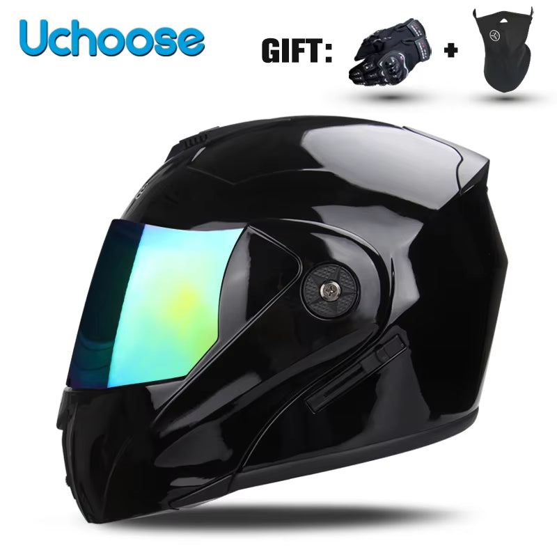 Flex Drive Garage™ – Unisex Full Face Flip-Up Helmet (DOT Certified)