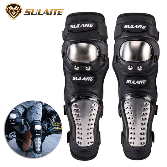 Flex Drive Garage™ 4-Piece Motorcycle Knee & Elbow Protection Kit – Heavy-Duty Motocross Armor