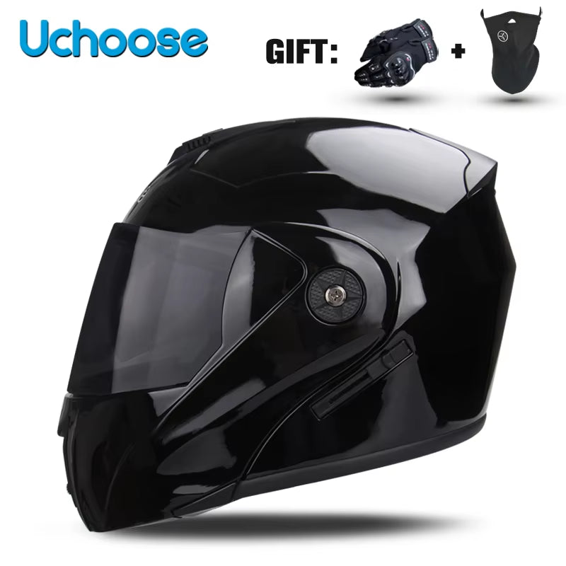 Flex Drive Garage™ – Unisex Full Face Flip-Up Helmet (DOT Certified)