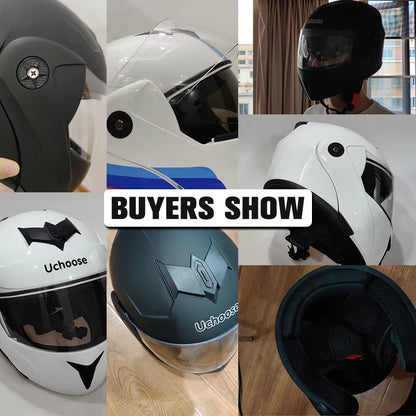 Flex Drive Garage™ – Unisex Full Face Flip-Up Helmet (DOT Certified)
