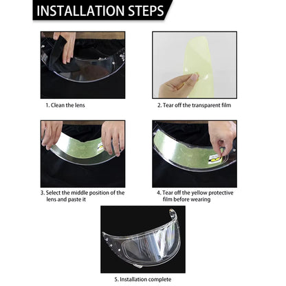 Flex Drive Garage Universal Anti-Fog Helmet Visor Film