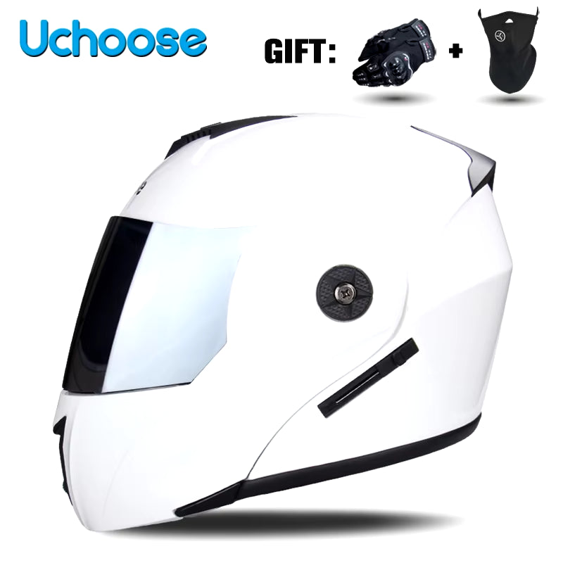 Flex Drive Garage™ – Unisex Full Face Flip-Up Helmet (DOT Certified)
