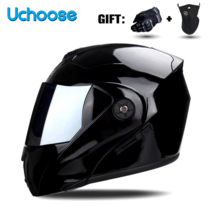 Flex Drive Garage™ – Unisex Full Face Flip-Up Helmet (DOT Certified)